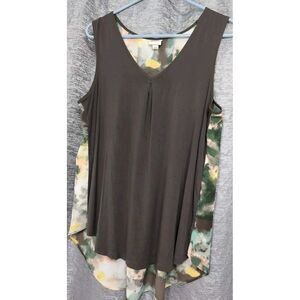 Merona Tank Brown/Multicolor Wens Size L‎